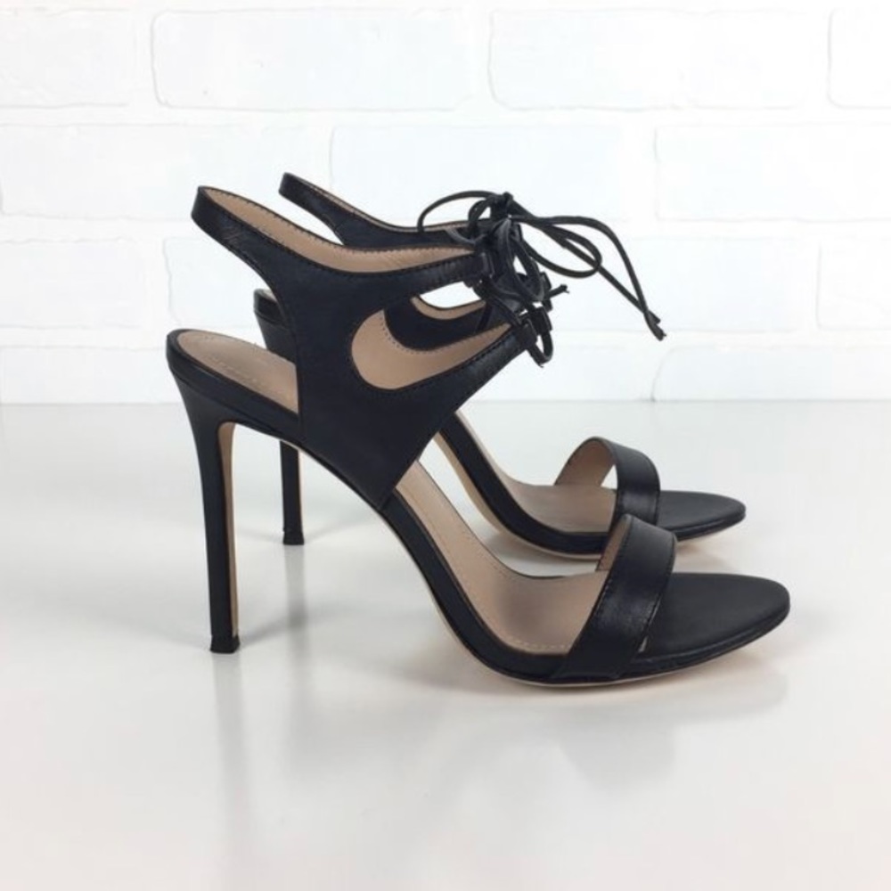 Leather Gladiator LaceUp Stiletto High Heel Sandal - Picture 2 of 7